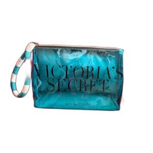 Victoria's Secret VERY SEXY SEA MAKEUP COSMETIC BIKINI BAG PURSE CASE BLUE